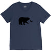 Bear Fishing V-Neck Tee
