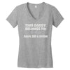 personalised daddy Women's V-Neck T-Shirt