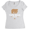 papa bear Women's Triblend Scoop T-shirt