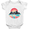 camp river Baby Onesie