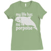 no porpoise Ladies Fitted T-Shirt