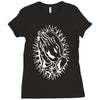 praying hands cross mary rock band baseball jersey Ladies Fitted T-Shirt