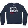 mike, lucas, dustin, eleven &amp; will Crewneck Sweatshirt