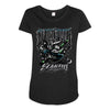 black bood Maternity Scoop Neck T-shirt