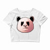 panda in love Crop Top