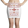 shiny sweater Mini Skirts