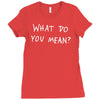 what do you mean 2016 tour Ladies Fitted T-Shirt