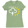 weather forecast symbol Ladies Fitted T-Shirt