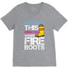 Forget Glass Slippers This Princess Wears Fire Boots V-Neck Tee
