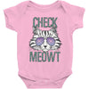 CHECK MEOWT CAT Baby Onesie
