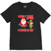 touch my elf christmas fun and naughty V-Neck Tee