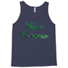 merry christmas green glitter Tank Top