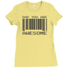 dad you are awesome Ladies Fitted T-Shirt
