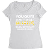 You Guys Want To Get Rufus Back or What Sametimeless Women's Triblend Scoop T-shirt