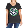 seattle 12. man Ladies Curvy T-Shirt