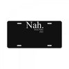 nah License Plate
