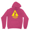 caution shapes being thrown printed Unisex Hoodie