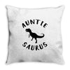 Auntiesaurus Throw Pillow