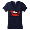 old and crabby Women's V-Neck T-Shirt