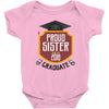 proud sister of a 2018 graduate Baby Bodysuit