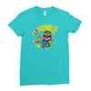 assemble! (yellow outline) Ladies Fitted T-Shirt