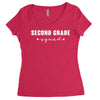 second grade squad Women's Triblend Scoop T-shirt