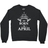 the best teachers are born in april Crewneck Sweatshirt