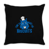 time to make the biscuits Throw Pillow