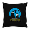 tick and arthur Throw Pillow