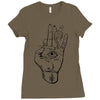 hand Ladies Fitted T-Shirt