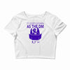 it goes down as the dm Crop Top