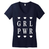 Girl Power Women's V-Neck T-Shirt