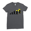 goku evolution (black) Ladies Fitted T-Shirt