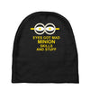 new mens womens kids eye got mad minion skills and stuff funny novelty Baby Beanies