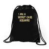worst case scenario best trending Drawstring Bags