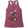 run, mario run Racerback Tank