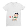 Cute Baby Painter's Dad Love Ladies Fitted T-Shirt