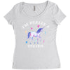 i'm really a unicorn Women's Triblend Scoop T-shirt