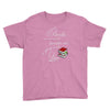 she reads books to live book lover Youth Tee
