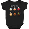 cupcakes Baby Bodysuit