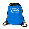 vintage aged to perfection Drawstring Bags