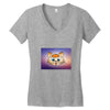 Orange cat Women's V-Neck T-Shirt