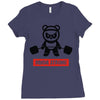 panda strong Ladies Fitted T-Shirt