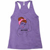 girl power survivor breast cancer Racerback Tank