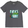 papa's little fishin buddy V-Neck Tee
