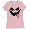 evil jack o' lantern scary Ladies Fitted T-Shirt