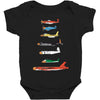 angry planes Baby Bodysuit