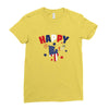 4th of July Ladies Fitted T-Shirt