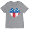 usa flag V-Neck Tee