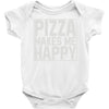 pizza makes me happy Baby Onesie